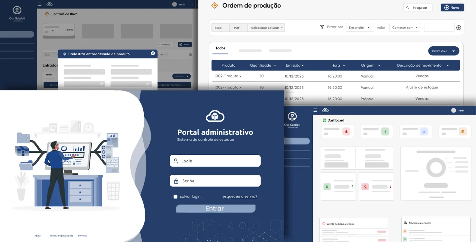 Gerenciamento de estoque — tela 2